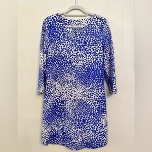 MAHI GOLD Women’s Bimini Chatham Cloth Blue and White Dress L